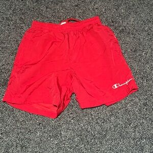 Champion Men's Athletic Red Shorts